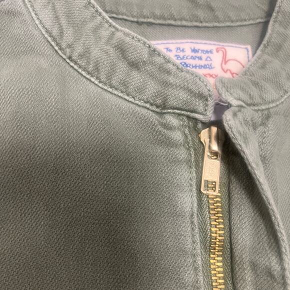 Free People Sandrine Rose Patchwork Boho Grunge Denim Jumpsuit S Festival NWT - Picture 6 of 6